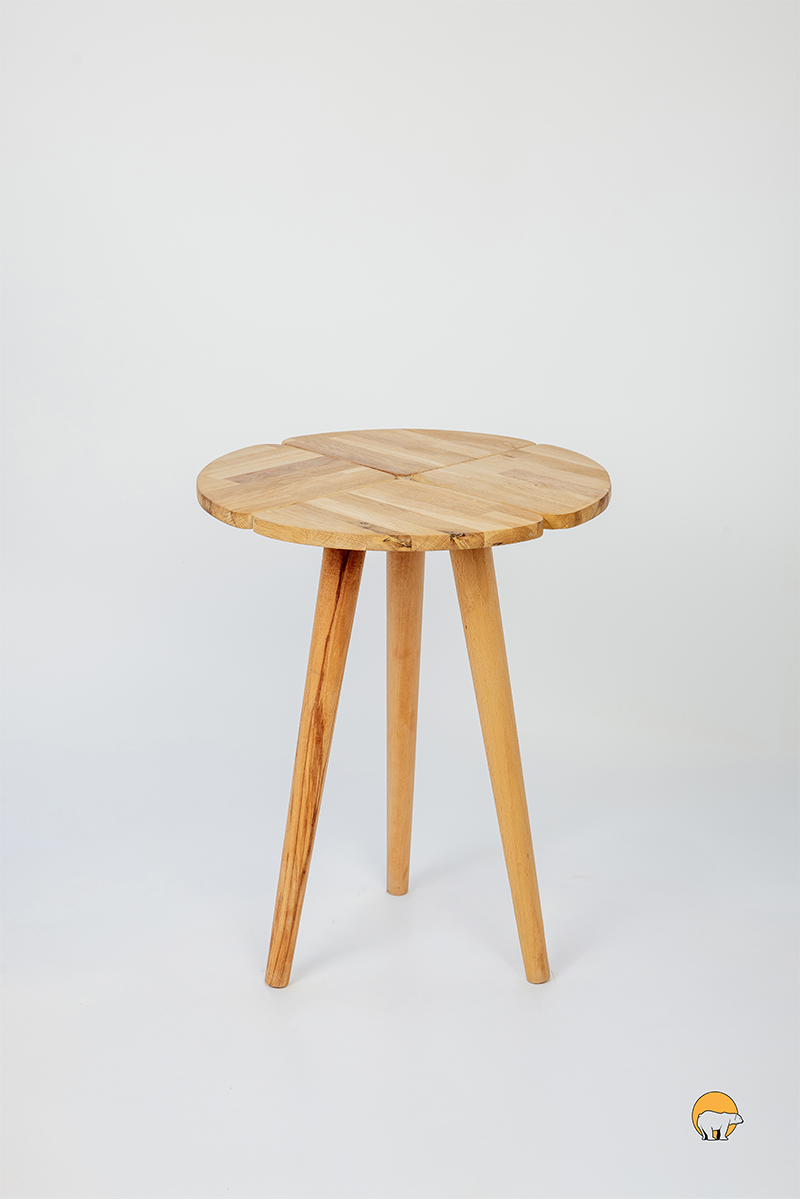 "Solari" Masif Ahşap Yan Sehpa - Datvico