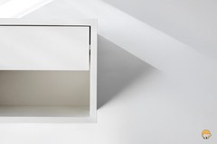 "Blando" Beyaz Yüzen Komodin - Datvico