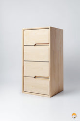 İskandinav 4 Çekmeceli Masif Ahşap Şifonyer - Datvico