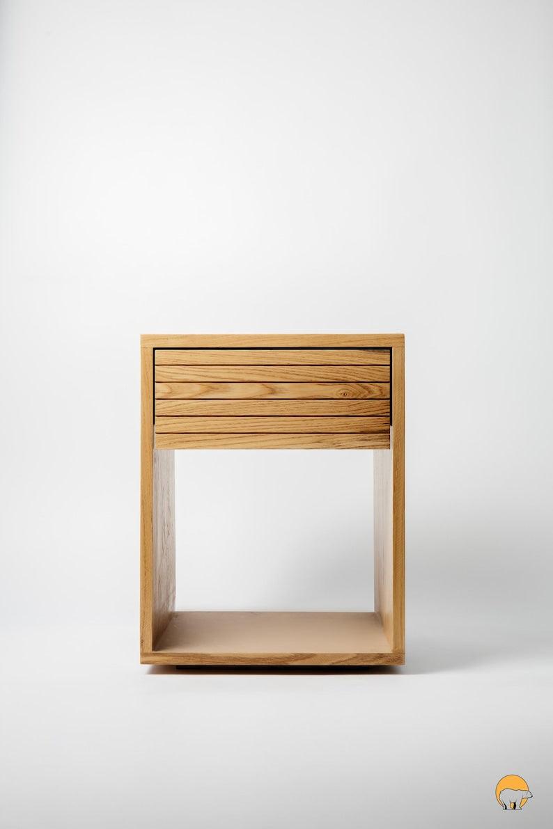 "Kastano" Masif Kestane Komodin - Datvico