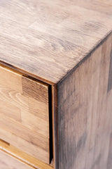 "Kaklisa" 4 Çekmeceli Masif Ahşap Şifonyer - Datvico