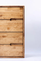 "Kaklisa" 4 Çekmeceli Masif Ahşap Şifonyer - Datvico