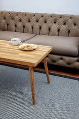 Modern Masif Meşe Orta Sehpa - Datvico