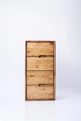 "Kaklisa" 4 Çekmeceli Masif Ahşap Şifonyer - Datvico